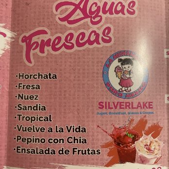 Michoacana Silverlake - Aguas Fresca menu - Juice Bars & Smoothies Near Me - Los Angeles, California Michoacana Silverlake - Aguas Fresca menu - Juice Bars & Smoothies Near Me - Los Angeles, California
