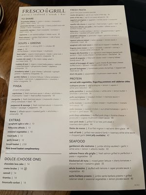 Menu photo 4 Fresco Grill Bonsall, CA