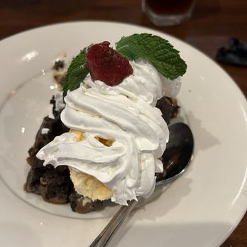 Waterfront Grill - I think this was the brownie fudge sundae with whipped topping! - Sushi Bars Near Me - Jenks, Oklahoma