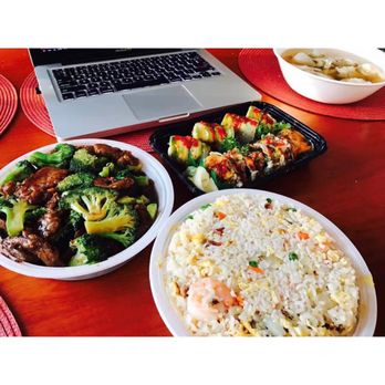 Double Ai - Sushi looks pretty ,   And I order Broccoli and Yangzhou fried rice, so good! - Chinese Near Me - Wayne, New Jersey