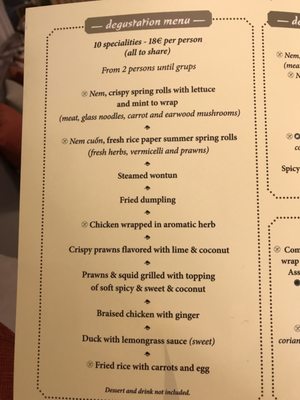 Menu photo 2 Kiu Nam Barcelona, B