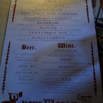Quixote - Menu - Mexican Near Me - San Diego, California Quixote - Menu - Mexican Near Me - San Diego, California