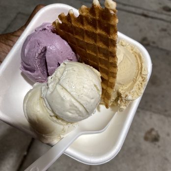 Jeni's Splendid Ice Creams - Jeni's Ice Cream, wildflower lavender, honey vanilla bean, salty caramel. yum - Ice Cream & Frozen Yogurt Near Me - Atlanta, Georgia