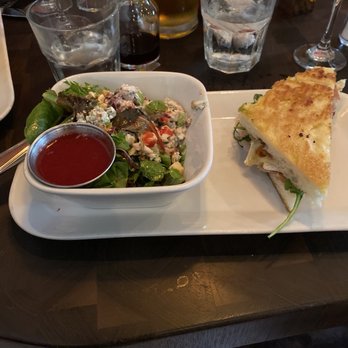 Postino Annex - Raspberry Chicken Salad and Prosciutto with Brie Panini - Wine Bars Near Me - Tempe, Arizona Postino Annex - Raspberry Chicken Salad and Prosciutto with Brie Panini - Wine Bars Near Me - Tempe, Arizona