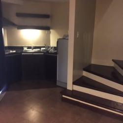 Lancaster Hotel Manila - Kitchen and staircase going to the loft