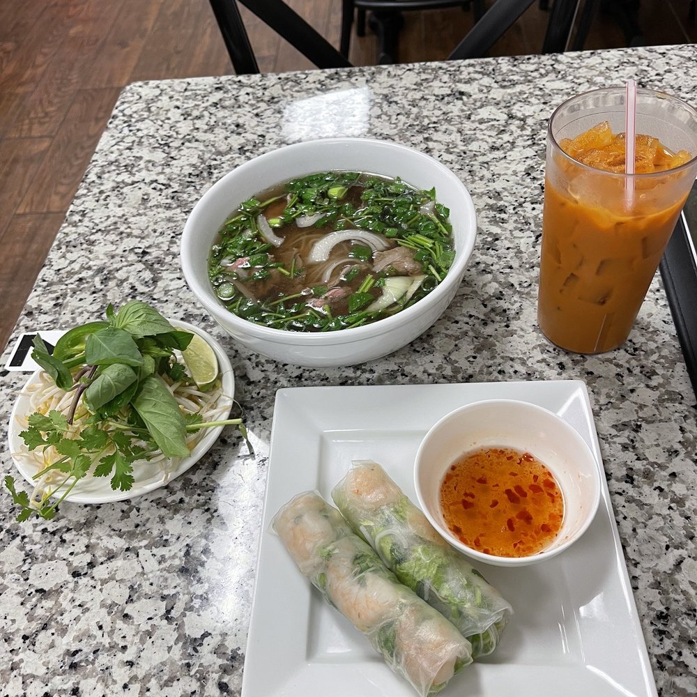 Pho Dat Vietnamese Cafe - Beef and tendon pho, shrimp spring rolls with fish sauce, Thai tea - Vietnamese Near Me - Montgomery, Texas Pho Dat Vietnamese Cafe - Beef and tendon pho, shrimp spring rolls with fish sauce, Thai tea - Vietnamese Near Me - Montgomery, Texas