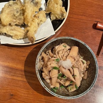 Kamonegi - Mushroom trio and Maitake tempura - Japanese Near Me - Seattle, Washington Kamonegi - Mushroom trio and Maitake tempura - Japanese Near Me - Seattle, Washington