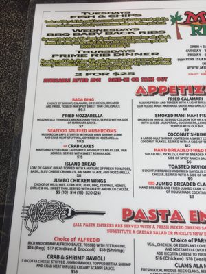 Menu photo 8 Micelis Waterfront Restaurant Matlacha, FL Menu photo 8 Micelis Waterfront Restaurant Matlacha, FL