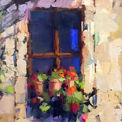 Trisha Adams Fine Art - Original palette knife painting.