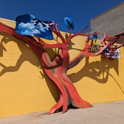 Artwork by front entrance