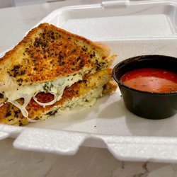 Cheesy Street Food Truck - Spinach Artichoke Melt