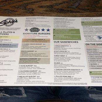 Schu's Grill & Bar - Menu - American Near Me - St. Joseph, Michigan Schu's Grill & Bar - Menu - American Near Me - St. Joseph, Michigan