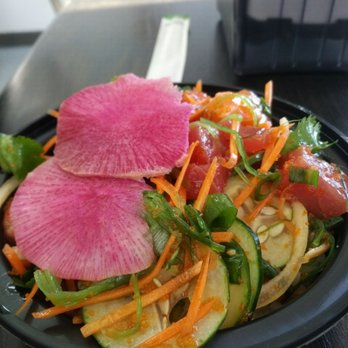 Maymar Poke & Grill - Some spicy poke with tuna, cucumber, and pickled turnips - Poke Near Me - Norfolk, Virginia