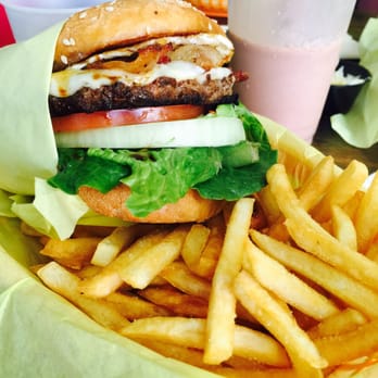 Pocket Burger Shack - The Pocket burger; avocado, fried egg, and pocket sauce. - Burgers Near Me - Sunset Beach, California