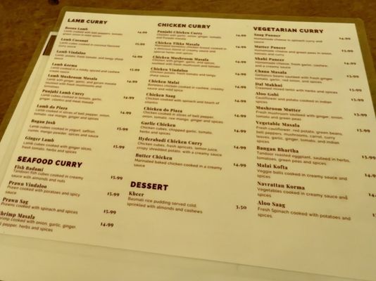 Menu photo 1 Mehak Indian Cuisine Berkeley, CA Menu photo 1 Mehak Indian Cuisine Berkeley, CA