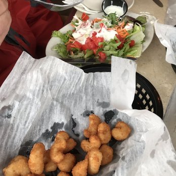 Padrino - Garden salad, tomato basil soup, fried shrimp - Pizza Near Me - Milford, Ohio