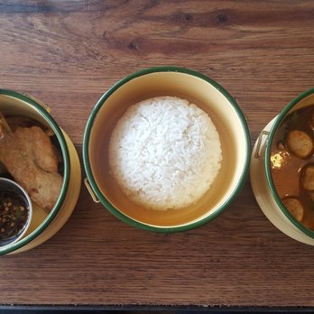 Sla Thai Restaurant - Pinto: Tomyum Gai, White Rice, Moo Ping - Thai Near Me - Montclair, New Jersey