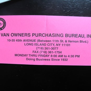 Van Owners Purchasing Bureau - Packing Supplies Near Me - Long Island City, New York Van Owners Purchasing Bureau - Packing Supplies Near Me - Long Island City, New York