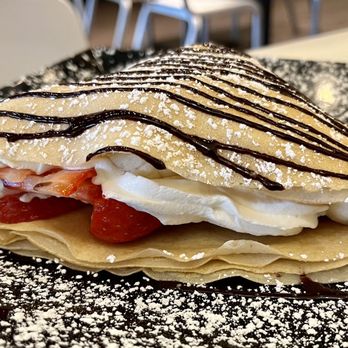 The Crepevine - Gilberto (strawberries, bananas, whipped creme, Nutella, chocolate syrup) - Creperies Near Me - Altamonte Springs, Florida The Crepevine - Gilberto (strawberries, bananas, whipped creme, Nutella, chocolate syrup) - Creperies Near Me - Altamonte Springs, Florida
