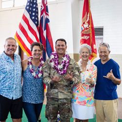 Hawaii Military Realty - Broker in Charge, CPT Cameron Kucic, with owners David and Tonya Kucic and Ohana.