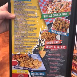 Referees Sports Bar & Grill - Appetizer menu