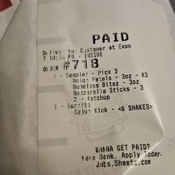 Sheetz - The receipt