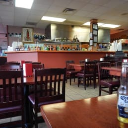 Picture of the kitchen from the booths