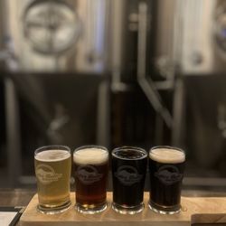Sutter Buttes Brewing - Beer flight.