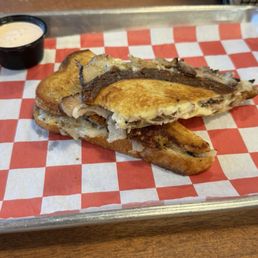 Grilled Cheese with Pork-belly. Grilled Cheese with Pork-belly.
