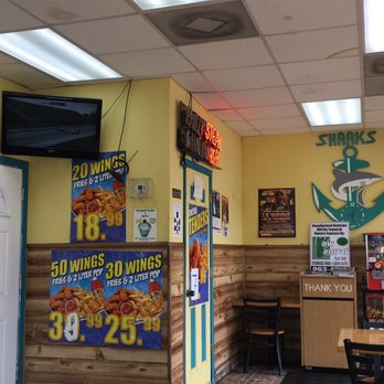 Shark's Fish and Chicken - the inside of a restaurant - Fast Food Near Me - Gary, Indiana