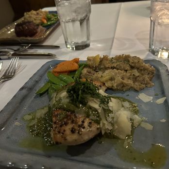 The Winery Restaurant - Pecan, spinach and goat cheese stuffed chicken breast with winery potatoes - Steakhouses Near Me - Grand Junction, Colorado The Winery Restaurant - Pecan, spinach and goat cheese stuffed chicken breast with winery potatoes - Steakhouses Near Me - Grand Junction, Colorado