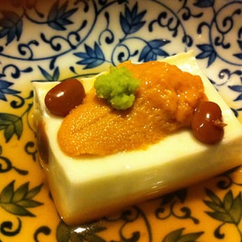 Sushi Taro - Tofu with Uni from the Traditional Kaiseki Tasting Menu - Sushi Bars Near Me - Washington, DC, District of Columbia Sushi Taro - Tofu with Uni from the Traditional Kaiseki Tasting Menu - Sushi Bars Near Me - Washington, DC, District of Columbia