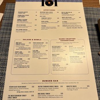 Bistro 101 - Menu - American Near Me - Rohnert Park, California Bistro 101 - Menu - American Near Me - Rohnert Park, California