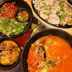 Goshen - spicy seafood soup (jjamppong), single bossam