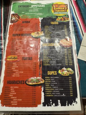 Menu photo 2 Birria y Tacos Los Primos Puerto Peñasco, SON