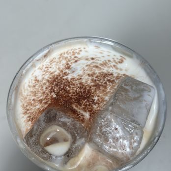 Dolce Vita - Cold brew with cream top and pistachio flavor. Yum. - Coffee & Tea Near Me - Los Angeles, California