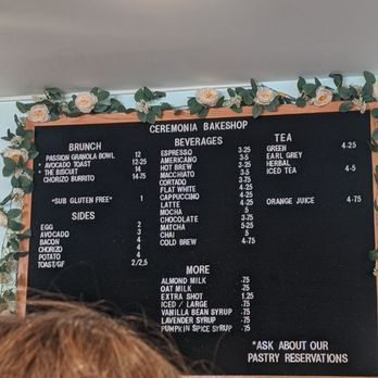 Ceremonia Bakeshop - Menu (Dec. 2024) - Bakeries Near Me - Brooklyn, New York Ceremonia Bakeshop - Menu (Dec. 2024) - Bakeries Near Me - Brooklyn, New York