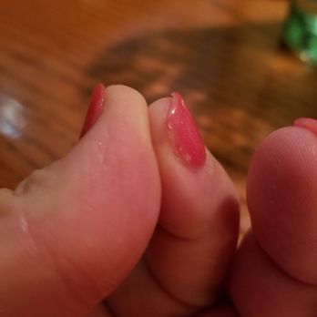 Lavender Nails - Uneven nails, broken and not even to the cuticle when she did them 3 days ago. - Nail Salons Near Me - San Jose, California Lavender Nails - Uneven nails, broken and not even to the cuticle when she did them 3 days ago. - Nail Salons Near Me - San Jose, California