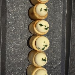 LAB by Sergi Arola - Potato with a yummy topping and a tomato's surprise inside.