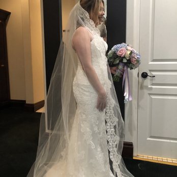 V.I.P. Cleaners - So happy that I was able to wear my "something borrowed" for my wedding! Sister's Cathedral veil - Dry Cleaning Near Me - San Jose, California