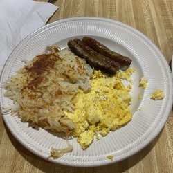 Bitz-ee Mama's - Scrambled eggs , hash browns, sausages
