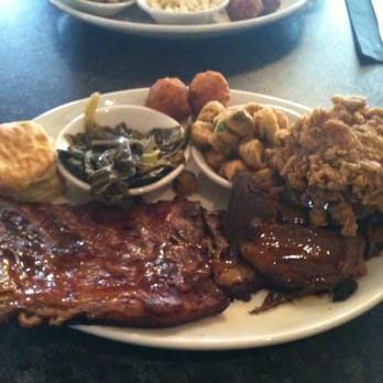 The Pit - The triple with fried chicken, brisket, and Carolina ribs - Barbeque Near Me - Raleigh, North Carolina The Pit - The triple with fried chicken, brisket, and Carolina ribs - Barbeque Near Me - Raleigh, North Carolina