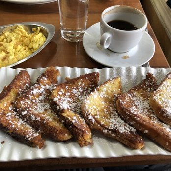 Cafe Aurora - French toast w eggs and coffee - Breakfast & Brunch Near Me - Alexandria, Virginia