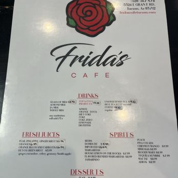 Frida's Cafe - Menu - Cafes Near Me - Tucson, Arizona