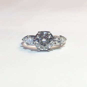 Jan Dee Custom Jewelry - Custom engagement ring created by Basil at Jan Dee. We couldn't be happier with the result! - Jewelry Near Me - Chicago, Illinois