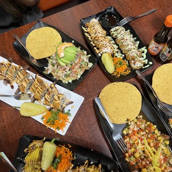 Camaron De Sinaloa - a table of mexican food - Seafood Near Me - San jose, California