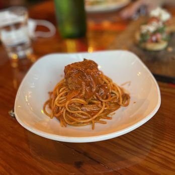 Davanti Enoteca - Del Mar - Half spaghetti and meatballs - Italian Near Me - Del Mar, California Davanti Enoteca - Del Mar - Half spaghetti and meatballs - Italian Near Me - Del Mar, California