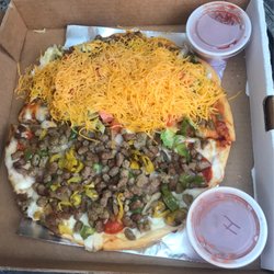 West Main Pizza and Spaghetti House - 1/2 Deluxe, 1/2 Taco