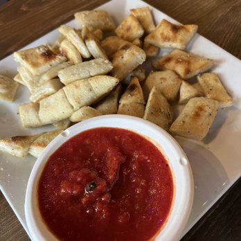 Artisan Wood Fired Kitchen - Garlic Garlic Bread Bites and Marinara - Pizza Near Me - Rogers, Arkansas Artisan Wood Fired Kitchen - Garlic Garlic Bread Bites and Marinara - Pizza Near Me - Rogers, Arkansas
