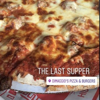 DiMaggio's Pizza & Burgers - Sausage and onion pizza cut Chicago style - Pizza Near Me - Coloma, Michigan DiMaggio's Pizza & Burgers - Sausage and onion pizza cut Chicago style - Pizza Near Me - Coloma, Michigan